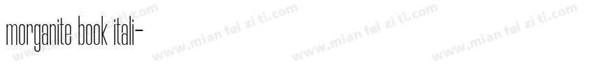 morganite book itali字体转换